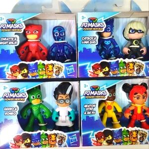 8 figures- 4 PACK - PJ Masks PJ Masks Power Heroes  Complete New Hasbro